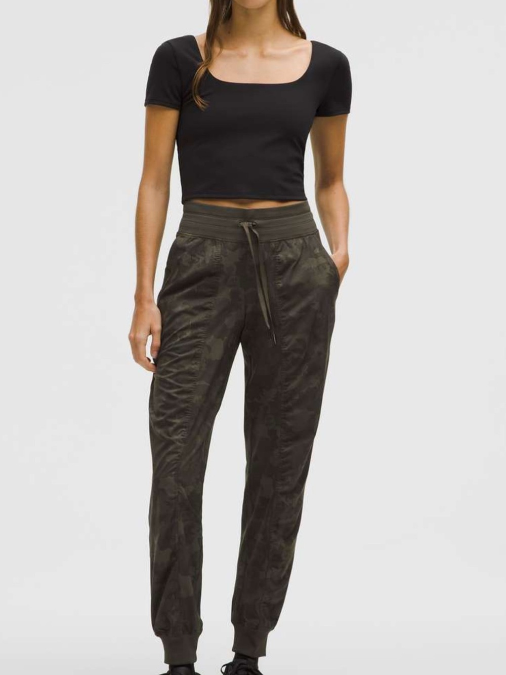 Lululemon dance studio jogger camo size 4